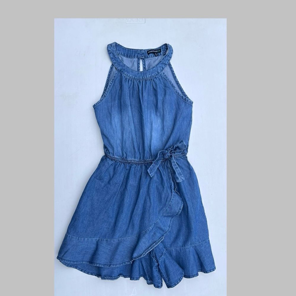 My Michelle Girls denim looking romper size M